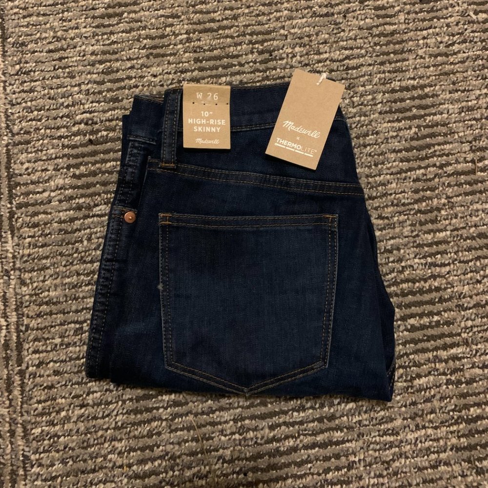 NWT Madewell Thermolite Skinny Jeans (26)